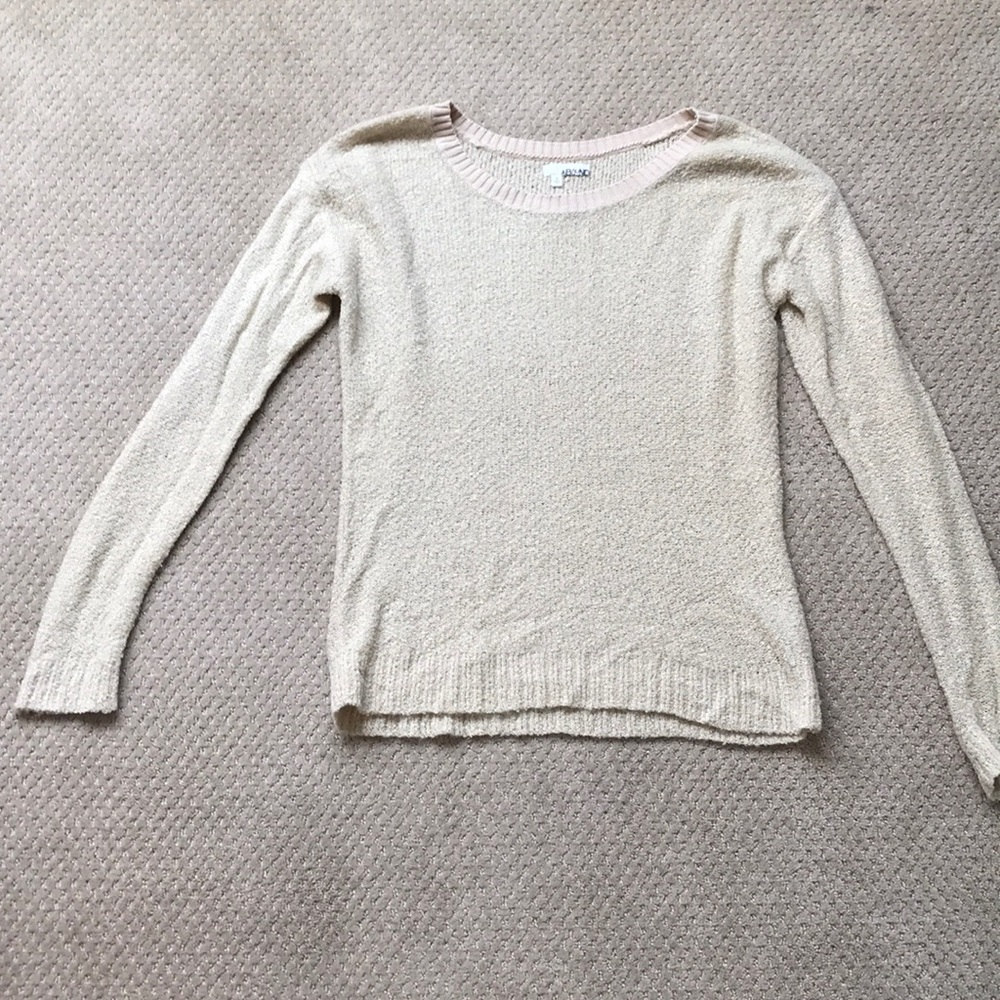 S, Abound cream sweater